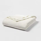 King Microplush Bed Blanket Sour Cream - Threshold Open. Price: $26.99.