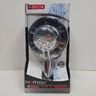 Delta IN2ITION Two-in-one 4-SPRAY 6 In. Fixed Handheld Shower Head Chrome Open. Price: $24.77.