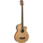 Washburn AB5K 4-STRING Acoustic Electric Bass Guitar With Gig Bag, Natural New. Price: $619.00.