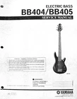 Yamaha BB404 BB405 & String Bass Guitar Service Manual / Parts List Booklet. Used. Price: $12.99.