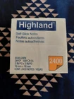 Highland 3M Self-sticking Notes 3" X Packs Of 100 (2400 Total) New. Price: $7.00.