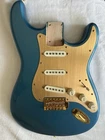 Fender Squier 40TH Anniversary Gold Vintage Edition Strat Guitar Body Mint Open. Price: $268.00.