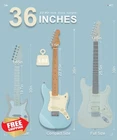 Aklot 36" Frostsky Blue 3/4 Size Kids Electric Guitar Kit 10W Amp New. Price: $219.99.